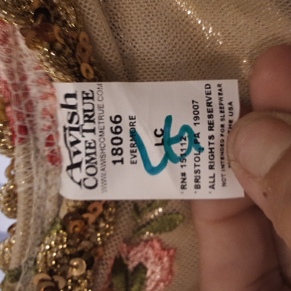 A wish come true floral/tulle dress. Tulle: 3 layers pink, green and sheer. - Picture 2 of 6